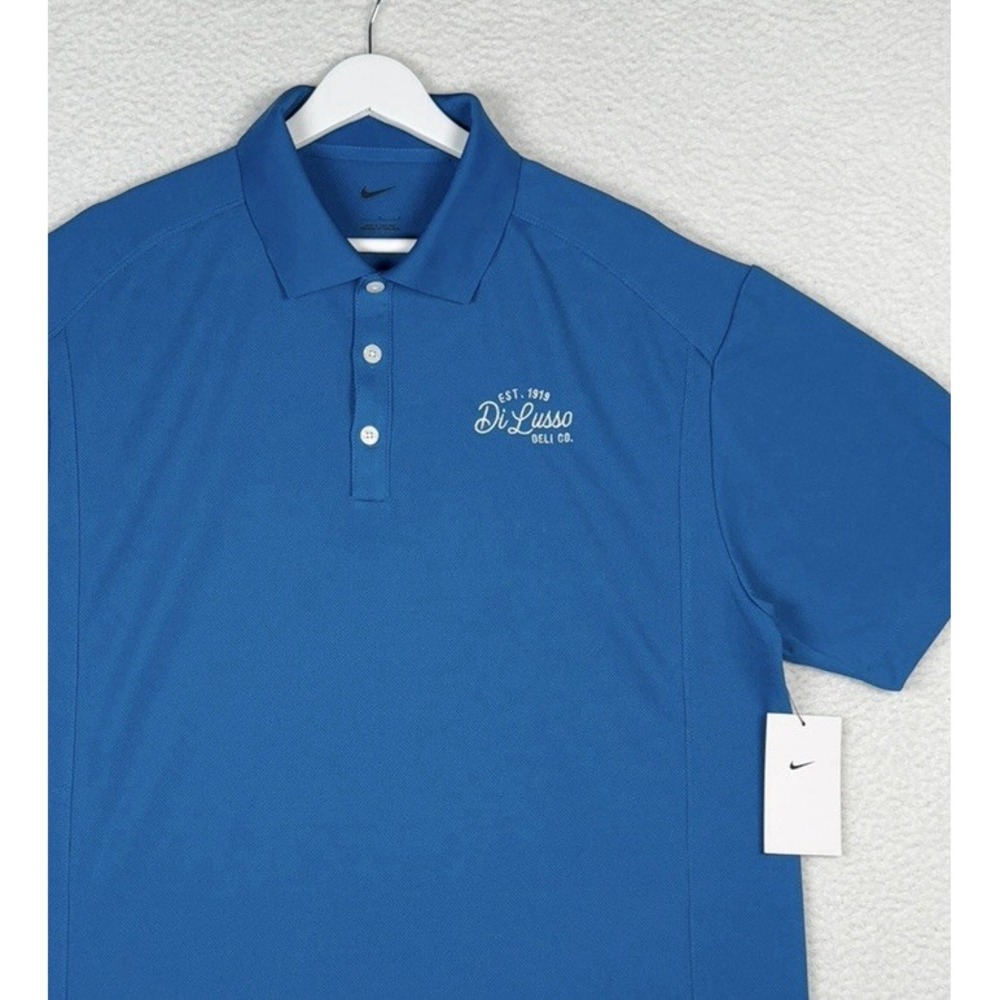 NEW - NIKE Golf Polo Blue - Men's L - DI LUSSO DELI CO. - Read